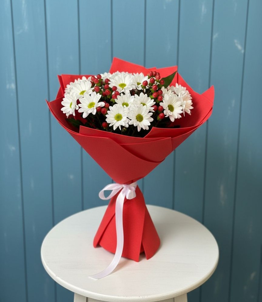 Букет цветов из: Хризантемы в Пронске