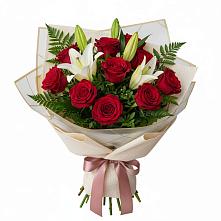 Букет цветов из:  Лилии и Розы в Пронске
