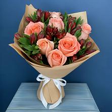 Букет цветов из:  Розы и Альстромерии #REPLACE_PRED# Пронске