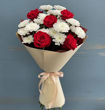 Букет цветов из:  Розы и Хризантемы в Пронске