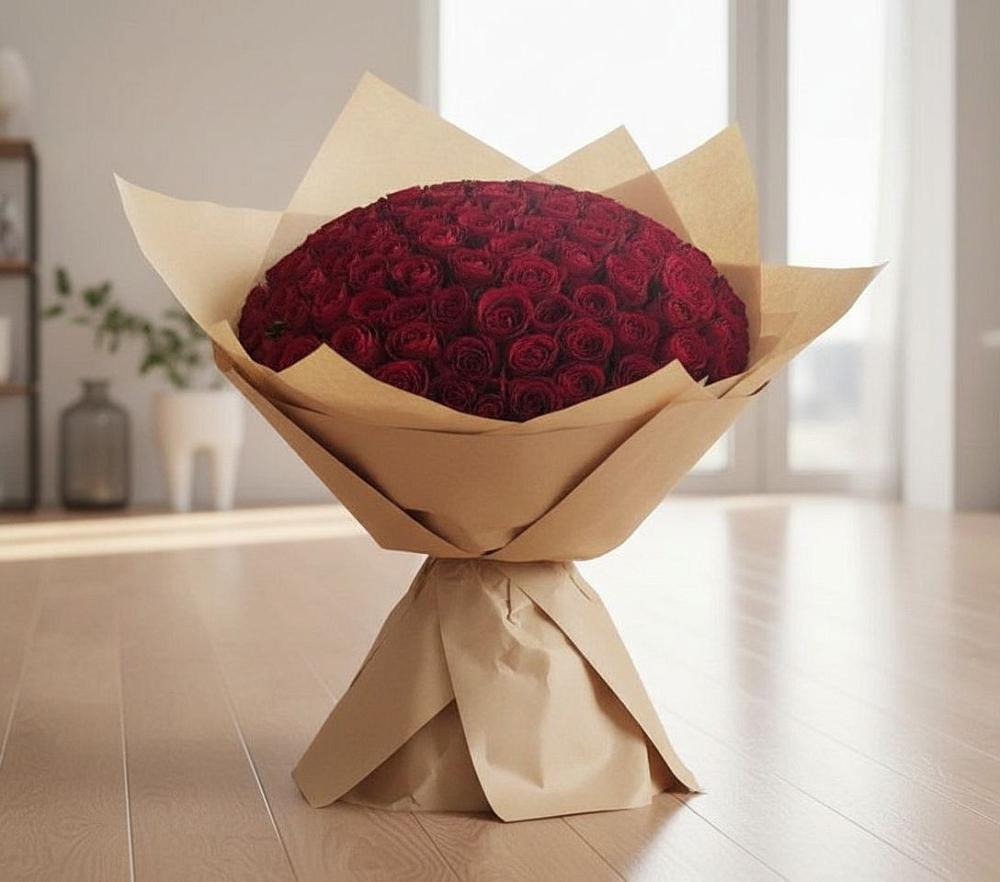 Букет 101 Красная роза в Пронске