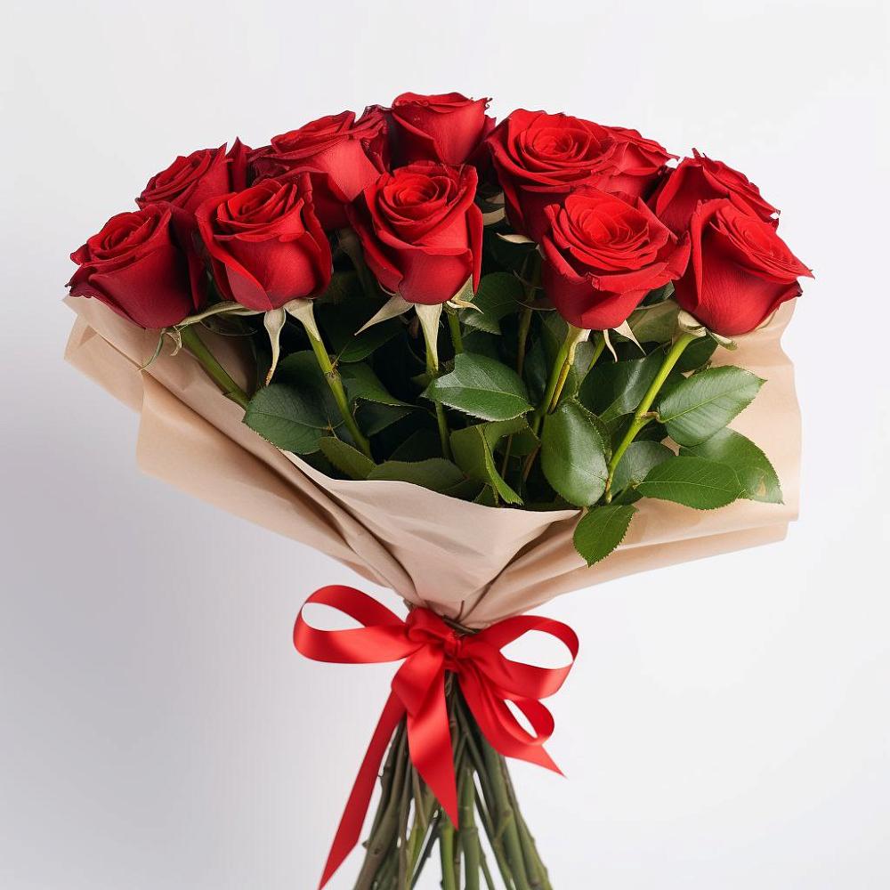 Букет 11 Красных роз Эдлесс Лав в Пронске